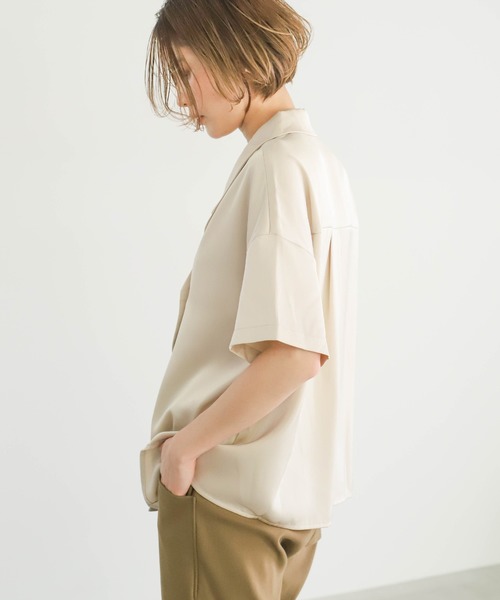 select MOCA（セレクトモカ）の「ダブルボタンハンサムシャツ（シャツ/ブラウス・レディース・ベージュ/イエロー/モスグリーン・FREE）」の22枚目の写真