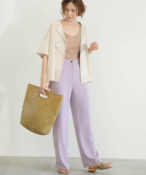 select MOCA（セレクトモカ）の「ダブルボタンハンサムシャツ（シャツ/ブラウス・レディース・ベージュ/イエロー/モスグリーン・FREE）」の16枚目の写真