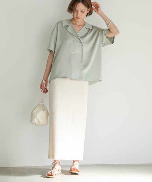 ダブルボタンハンサムシャツ（シャツ/ブラウス）｜select MOCA