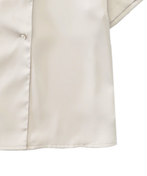 select MOCA（セレクトモカ）の「ダブルボタンハンサムシャツ（シャツ/ブラウス・レディース・ベージュ/イエロー/モスグリーン・FREE）」の13枚目の写真