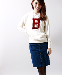 WEGO | WEGO/パウダーデニム前ボタンスカート(デニムスカート)