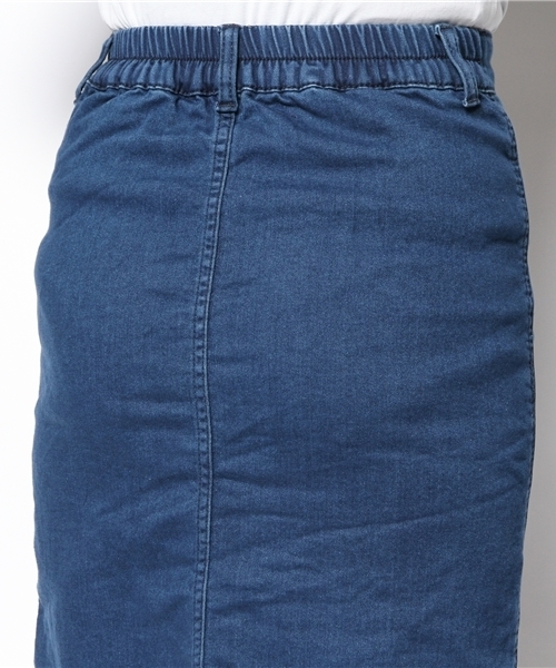 WEGO(ウィゴー)の「WEGO/パウダーデニム前ボタンスカート(デニムスカート・レディース・インディゴブルー/ダークインディゴブルー・FREE)」の6枚目の写真