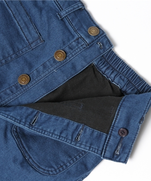 WEGO(ウィゴー)の「WEGO/パウダーデニム前ボタンスカート(デニムスカート・レディース・インディゴブルー/ダークインディゴブルー・FREE)」の9枚目の写真