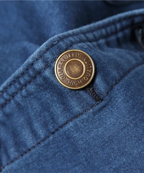 WEGO(ウィゴー)の「WEGO/パウダーデニム前ボタンスカート(デニムスカート・レディース・インディゴブルー/ダークインディゴブルー・FREE)」の10枚目の写真