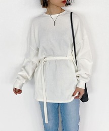 PAGEBOY | ベルト付ワッフルBIGプルオーバー(Tシャツ/カットソー)