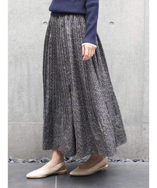 AMERICAN HOLIC（アメリカンホリック）の「ソフトプリーツギャザーロングスカート② ＊（スカート・レディース・ドット/その他14/ブルー系その他/マルチ・FREE）」の6枚目の写真