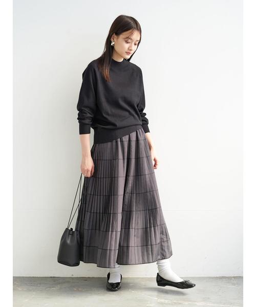 AMERICAN HOLIC（アメリカンホリック）の「ソフトプリーツギャザーロングスカート② ＊（スカート・レディース・ドット/その他14/ブルー系その他/マルチ・FREE）」の7枚目の写真