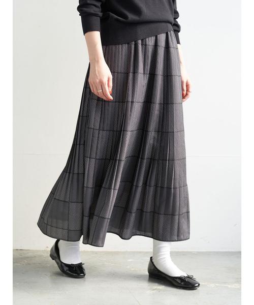 AMERICAN HOLIC（アメリカンホリック）の「ソフトプリーツギャザーロングスカート② ＊（スカート・レディース・ドット/その他14/ブルー系その他/マルチ・FREE）」の10枚目の写真