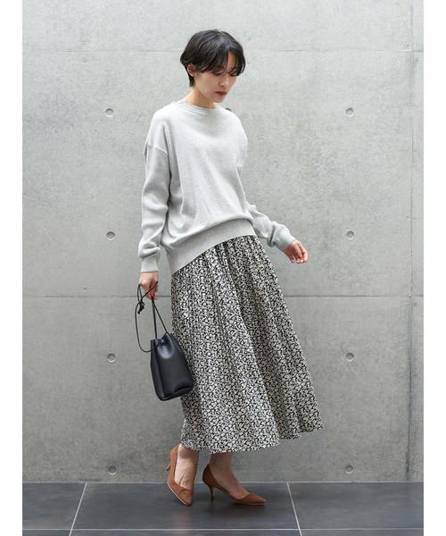 AMERICAN HOLIC（アメリカンホリック）の「ソフトプリーツギャザーロングスカート② ＊（スカート・レディース・ドット/その他14/ブルー系その他/マルチ・FREE）」の13枚目の写真