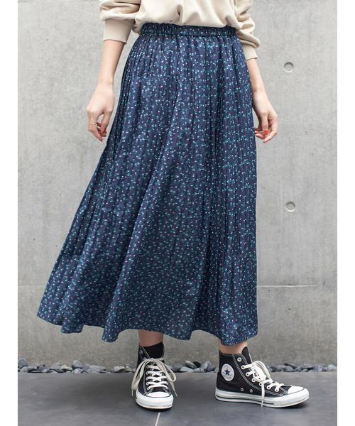 AMERICAN HOLIC（アメリカンホリック）の「ソフトプリーツギャザーロングスカート② ＊（スカート・レディース・ドット/その他14/ブルー系その他/マルチ・FREE）」の18枚目の写真