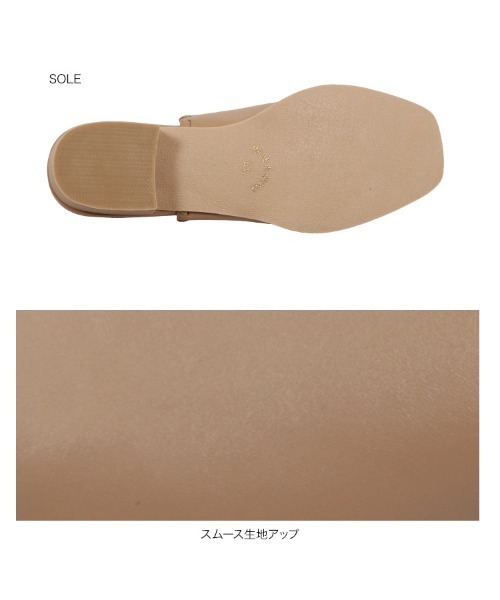 KOBE LETTUCE(コウベレタス)の「クロスステッチVカットデザインミュールサンダル(サンダル・レディース・ブラック/ベージュ/ブラウン/アイボリー・LL/S/M/L)」の9枚目の写真