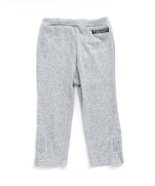 BREEZE(ブリーズ)の「/リブレギンス 9分丈(レギンス/スパッツ・キッズ・ブラック/グレー/アイボリー/ピンク・80/90/100/110/120/130/140)」の1枚目の写真