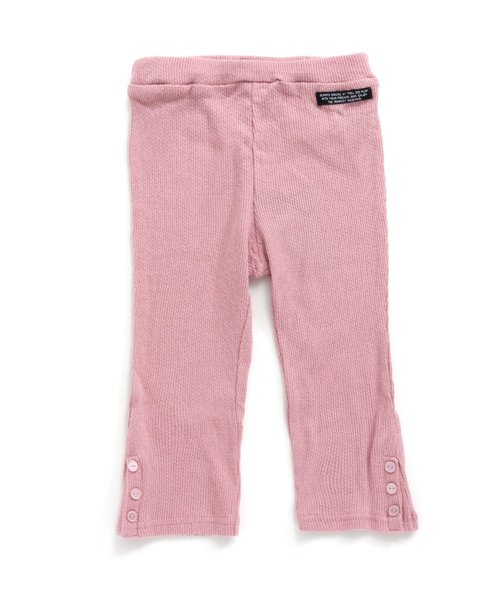 BREEZE(ブリーズ)の「/リブレギンス 9分丈(レギンス/スパッツ・キッズ・ブラック/グレー/アイボリー/ピンク・80/90/100/110/120/130/140)」の4枚目の写真