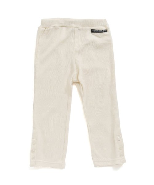 BREEZE(ブリーズ)の「/リブレギンス 9分丈(レギンス/スパッツ・キッズ・ブラック/グレー/アイボリー/ピンク・80/90/100/110/120/130/140)」の2枚目の写真