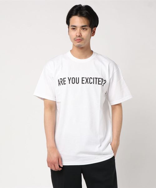 blank by words(ブランクバイワーズ)の「「ARE YOU EXCITED」 TEE(Tシャツ/カットソー・メンズ・ホワイト・LARGE/MEDIUM/SMALL)」の6枚目の写真