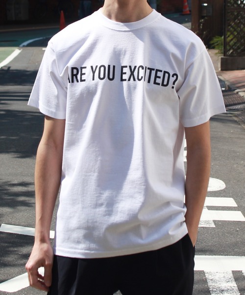 blank by words(ブランクバイワーズ)の「「ARE YOU EXCITED」 TEE(Tシャツ/カットソー・メンズ・ホワイト・LARGE/MEDIUM/SMALL)」の8枚目の写真