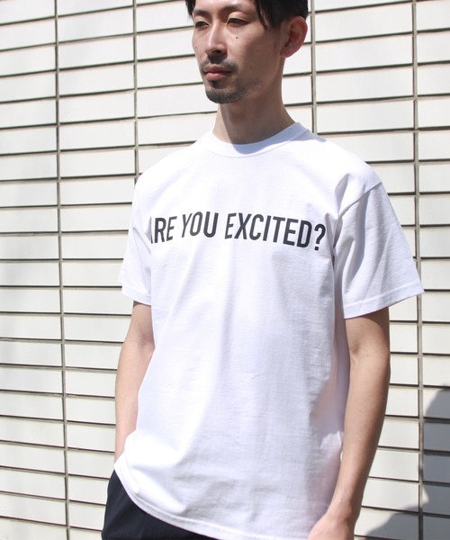 blank by words(ブランクバイワーズ)の「「ARE YOU EXCITED」 TEE(Tシャツ/カットソー・メンズ・ホワイト・LARGE/MEDIUM/SMALL)」の9枚目の写真