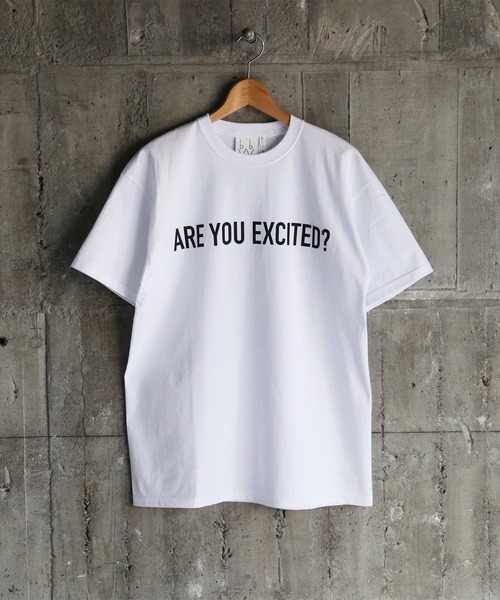 blank by words(ブランクバイワーズ)の「「ARE YOU EXCITED」 TEE(Tシャツ/カットソー・メンズ・ホワイト・LARGE/MEDIUM/SMALL)」の13枚目の写真