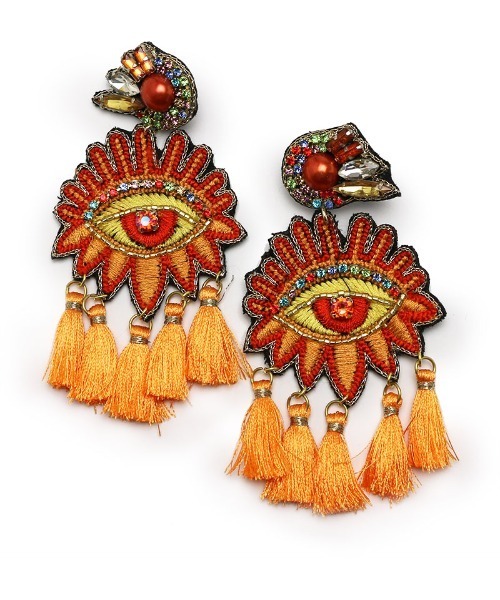 misto accessories(ミストアクセサリーズ)の「アイズピアス eyes pierce(ピアス(両耳用)・レディース・スカイブルー/ネイビー/ホワイト/ピンク/オレンジ・FREE)」の12枚目の写真