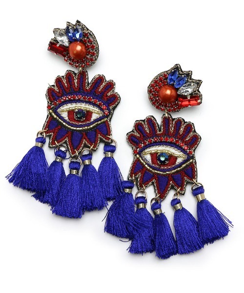 misto accessories(ミストアクセサリーズ)の「アイズピアス eyes pierce(ピアス(両耳用)・レディース・スカイブルー/ネイビー/ホワイト/ピンク/オレンジ・FREE)」の10枚目の写真