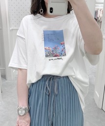 Heather | フロントフォトプリントＴ　885762(Tシャツ/カットソー)