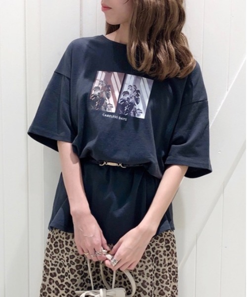 Heather（ヘザー）の「フロントフォトプリントＴ　885762（Tシャツ/カットソー・レディース・ホワイト系その他/ブラック系その他/ピンク系その他/ホワイト系その他2/ホワイト系その他3・FREE）」の5枚目の写真