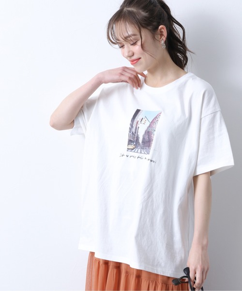 Heather（ヘザー）の「フロントフォトプリントＴ　885762（Tシャツ/カットソー・レディース・ホワイト系その他/ブラック系その他/ピンク系その他/ホワイト系その他2/ホワイト系その他3・FREE）」の22枚目の写真