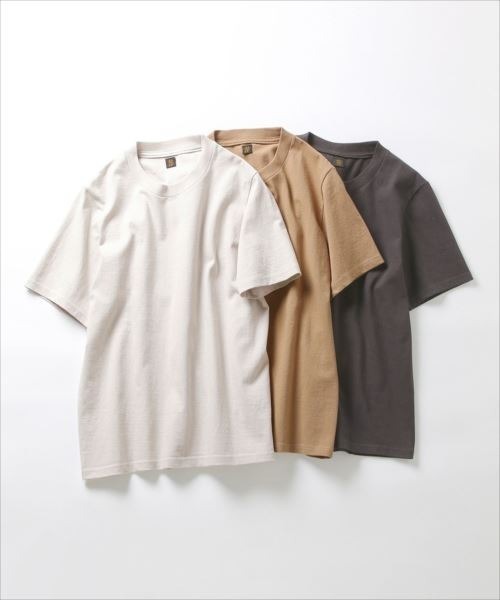 BATONER（バトナー）の「【BATONER for ADAM ET ROPE'】色別注PACK T-SHIRT(Tシャツ)（Tシャツ/カットソー・レディース・チャコールグレー/ホワイト系その他5/ブラウン系その他2・1）」の9枚目の写真