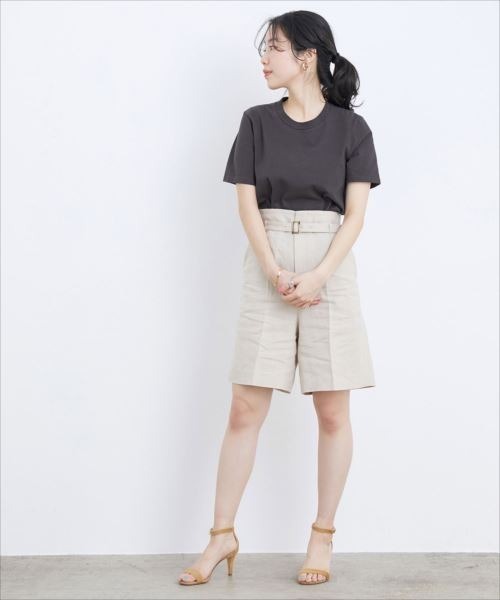 BATONER（バトナー）の「【BATONER for ADAM ET ROPE'】色別注PACK T-SHIRT(Tシャツ)（Tシャツ/カットソー・レディース・チャコールグレー/ホワイト系その他5/ブラウン系その他2・1）」の18枚目の写真