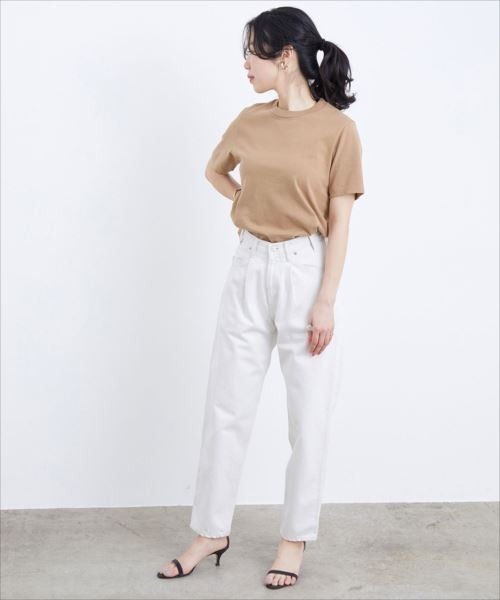 BATONER（バトナー）の「【BATONER for ADAM ET ROPE'】色別注PACK T-SHIRT(Tシャツ)（Tシャツ/カットソー・レディース・チャコールグレー/ホワイト系その他5/ブラウン系その他2・1）」の16枚目の写真