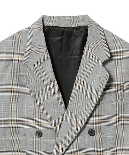 BEAMS+ ダブル ジャケット グレンチェック