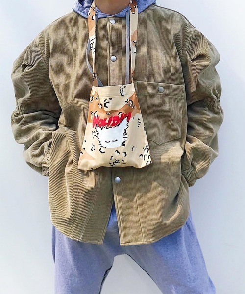 HOLIDAY(ホリデイ)の「CORDUROY JACKET コーデュロイジャケット(ノーカラージャケット・レディース・ベージュ/ネイビー・ONE SIZE)」の14枚目の写真