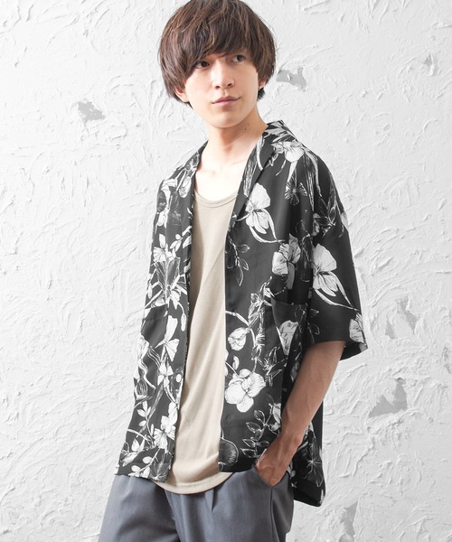 ★LEONARD★フラワー柄 モノトーン 半袖カットソー ブラウス サイズM LEONARD レオナール 花柄トップス Mサイズ 半袖 綿100% - メルカリ