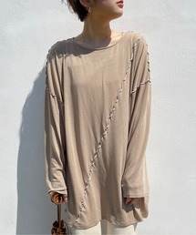 Ambre Neige | ハイショクメローユルトップス／ビックT／【WEB/EC限定商品】(Tシャツ/カットソー)