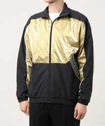 大人気✨adidas ナイロンジャージ セットアップ トレフォイル 黒×金 M アディダス セットアップ ジャージ上下 Mサイズ 金 ×黒