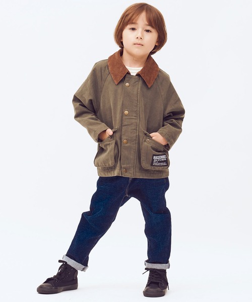 RUGGEDWORKS(ラゲッドワークス)の「ハンティングジャケット(ブルゾン・キッズ・ネイビー/ダークカーキ・100/110/120/130/140/150/90)」の5枚目の写真