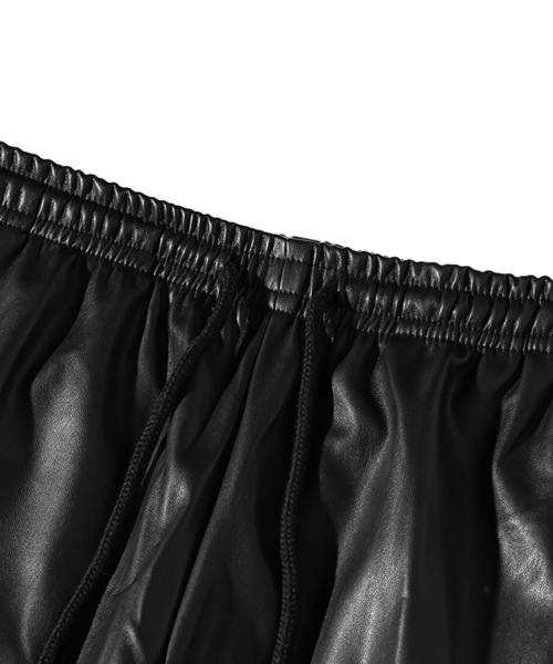 JOKER（ジョーカー）の「【JOKER】PUレザーサイドラインスキニージョガー/テーパードパンツ メンズ スウェットイージーパンツ スエード 秋服 冬服（スウェットパンツ・メンズ・ブラック×ブラック/ブラック×ホワイト/ブラック系その他/ブラック系その他2・LL/L/M/XXL）」の18枚目の写真