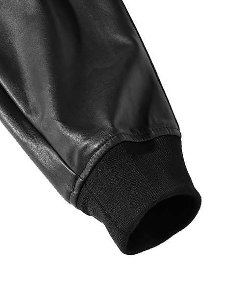 JOKER（ジョーカー）の「【JOKER】PUレザーサイドラインスキニージョガー/テーパードパンツ メンズ スウェットイージーパンツ スエード 秋服 冬服（スウェットパンツ・メンズ・ブラック×ブラック/ブラック×ホワイト/ブラック系その他/ブラック系その他2・LL/L/M/XXL）」の20枚目の写真