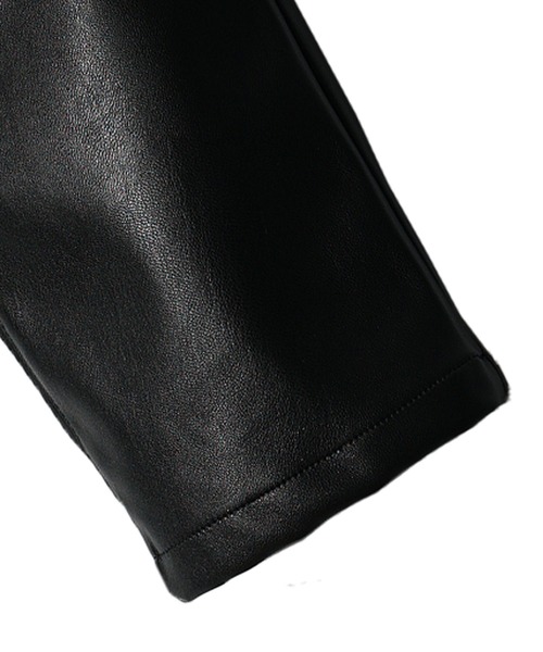 JOKER（ジョーカー）の「【JOKER】PUレザーサイドラインスキニージョガー/テーパードパンツ メンズ スウェットイージーパンツ スエード 秋服 冬服（スウェットパンツ・メンズ・ブラック×ブラック/ブラック×ホワイト/ブラック系その他/ブラック系その他2・LL/L/M/XXL）」の21枚目の写真