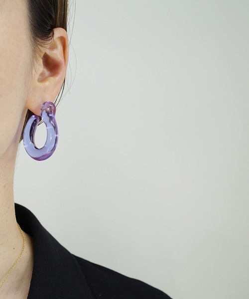 アニカイネズannika inez エンドレスフープガラスピアス ゴールドクリア 楽天市場】ANNIKA INEZ アニカイネズ フープピアス Linked Hoops