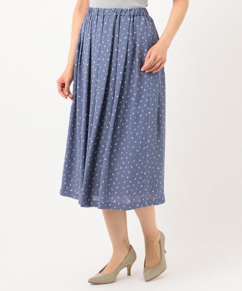 J.PRESS(ジェイプレス)の「【洗える】フェザージオメトリックプリント スカート(スカート・レディース・ネイビー系5/サックスブルー系5・11/9)」の7枚目の写真