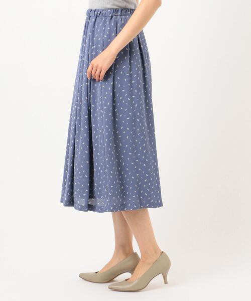 J.PRESS(ジェイプレス)の「【洗える】フェザージオメトリックプリント スカート(スカート・レディース・ネイビー系5/サックスブルー系5・11/9)」の6枚目の写真