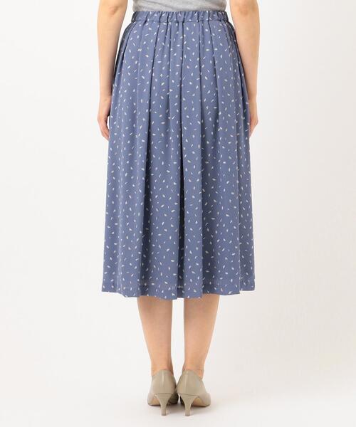 J.PRESS(ジェイプレス)の「【洗える】フェザージオメトリックプリント スカート(スカート・レディース・ネイビー系5/サックスブルー系5・11/9)」の3枚目の写真