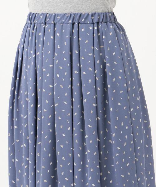 J.PRESS(ジェイプレス)の「【洗える】フェザージオメトリックプリント スカート(スカート・レディース・ネイビー系5/サックスブルー系5・11/9)」の5枚目の写真