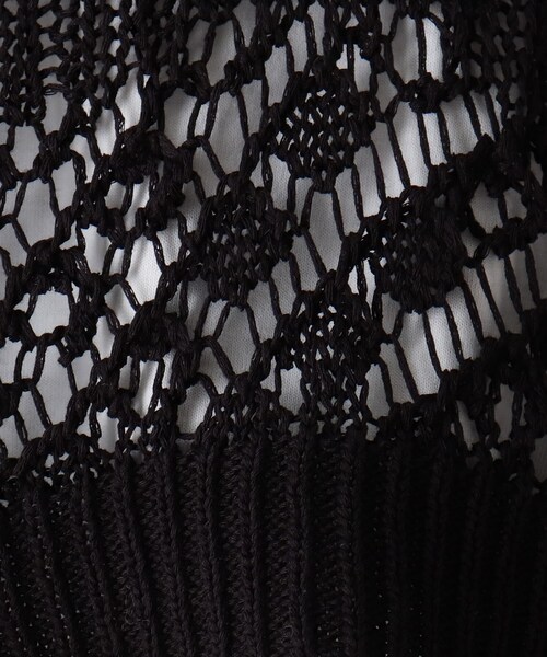 SHOO・LA・RUE（シューラルー）の「◆【2点セット】テープヤーン透かしニット+ロンT（その他トップス・レディース・ホワイト系/ブラック・03/02/04）」の13枚目の写真