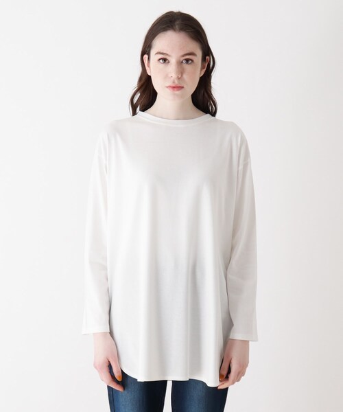 SHOO・LA・RUE（シューラルー）の「◆【2点セット】テープヤーン透かしニット+ロンT（その他トップス・レディース・ホワイト系/ブラック・03/02/04）」の6枚目の写真