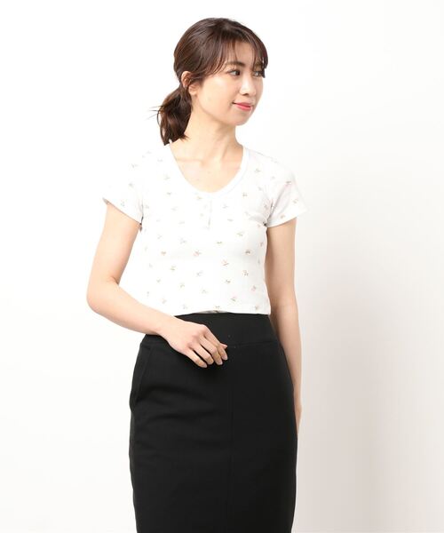 jumelle（ジュメロ）の「クリームフラワーT（Tシャツ/カットソー・レディース・クリーム/ホワイト・MEDIUM/SMALL）」の22枚目の写真