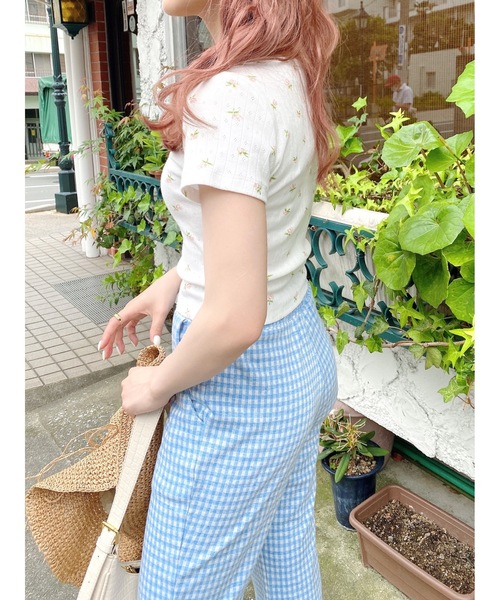 jumelle（ジュメロ）の「クリームフラワーT（Tシャツ/カットソー・レディース・クリーム/ホワイト・MEDIUM/SMALL）」の6枚目の写真