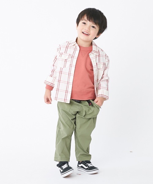 petit main(プティマイン)の「コットンロングスリーブシャツ(シャツ/ブラウス・キッズ・ブラック/レッド/ブルー・80cm/90cm/110cm/100cm/120cm/130cm)」の17枚目の写真