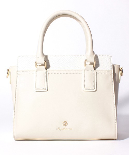 Pi（ピーアイ）の「スネーク型押し２WAYバッグ（ショルダーバッグ・レディース・ホワイト/ブラック/ピンク・FREE）」の8枚目の写真